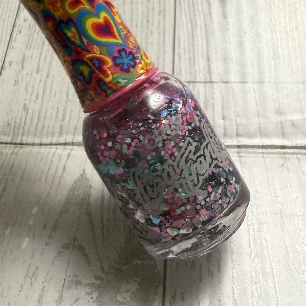 Orly x Lisa Frank Nail Polish Heart To Heart Nail Topper Glitter Hearts Metallic